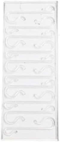 50 PCS Transparent S-Shaped Hooks For Christmas Ornaments