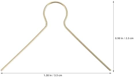 Ipetboom 200pcs V Style Christmas Ball Cap Hook, Gold Metal Wire Hanger
