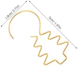 DECHOUS 100pcs Christmas Ornament Hooks: Mini Hanging Hooks - Gold Wire Bauble Hangers - Reusable Metal Tree Hangers for Holiday Christmas Tree Decorations