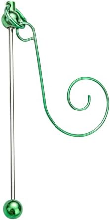5 Pieces Colorful Metal Hanging Hooks for Christmas Ornament and Craft Projects Beadable Hangers Jewelry Accessories Metal Ornament Hanger