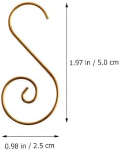 Beavorty 80pcs Christmas Tree Hook Metal Garland Hook for Ornament Hanging
