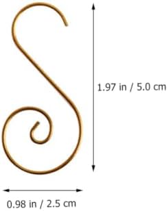 80pcs Creative Metal Christmas Garland Hook for Tree Ornament Hanging