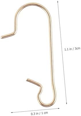 Luxshiny 100Pcs Christmas Ornament Hooks Iron Mini Curved Hangers for Xmas Decorations Bar Cafe Club Wall Display Metal Hanging Accessories