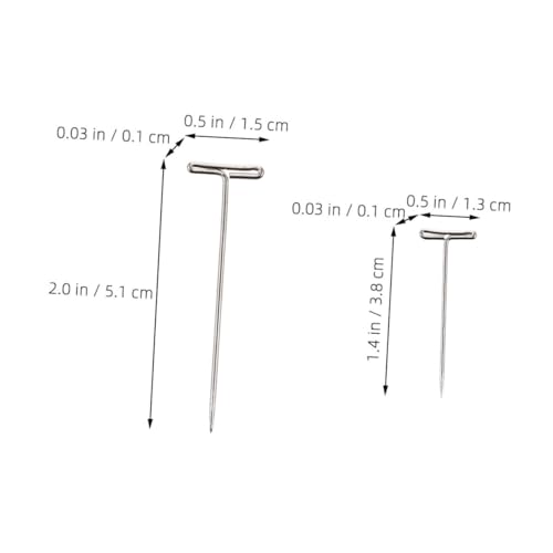 HOODANCOS 1set Wig Shaped Blocking Needles for Wigs Jewelry Display Crafts Photos Resistant for Easy Styling
