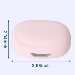 Toothbrush Holder, Toothbrush Cleaner Case, Portable USB Charging Toothbrush Cover with U V-C Light, Travel Toothbrush Holder (Pink)