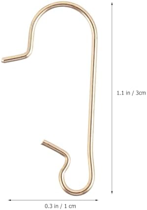 VALICLUD 100Pcs Gold Iron S Hooks Christmas Ornament Hangers Metal Hanging Hooks for Xmas Tree Decorations and Miniature Ornaments Portable S-Shaped for Home Bar Cafe Club Wall Decor