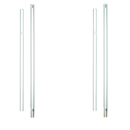 Pipe and Drape Backdrop Photobooth Wedding Party Convention Tradeshow Kit Framework ONLY (8' Fixed Uprights) - size: 8' Fixed Uprights