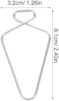 STOBAZA 100pcs Drop Ceiling Hooks for Hanging Ceiling Decorations Steel Damage-Free Mounting Clips for Offices and Wedding Ornament Hanging