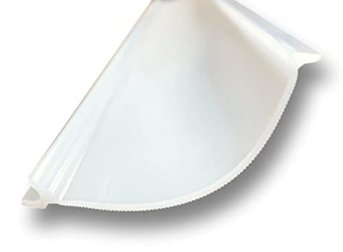 Beam Lighting Under Cabinet Light Cover Replacement | White Ribbed Acrylic Diffuser (for UC8, 24") - size: 24 Inch, style: for UC8