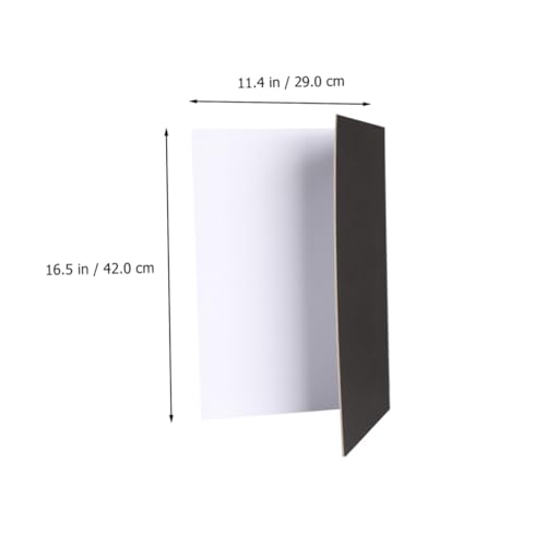 Collapsible Photography Reflective Cardboard Board with Silver White Black Surfaces, Portable Photo Backdrop for Studio and Outdoor Lighting, Tabletop Photo Shoot Reflector Tool