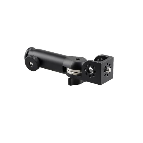 Alvins Multifunctional Tripod Mount Adapter with 3/8“ and 1/4” mounting Cube, 180 Adjustable, Suitable for Cameras, Monitors, Microphones and Video Wireless Transmission