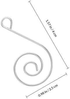 Christmas Hooks Versatile Use 50pcs S-Shaped Stainless Steel Easy Installation Silver Color for Ornaments and Chandeliers for Christmas Tree and Jewelry Making Decorations