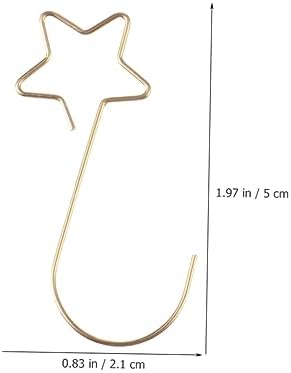 100pcs Flexible Christmas Ornament Hooks Star-Shaped Hangers for Baubles Wreaths and Stockings for Holiday Decoration and Everyday Use