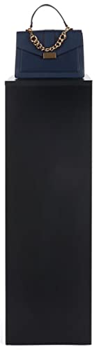 Displays2go, Laminated Gallery Display Cube, Particle Board, Melamine Construction – Black (WDCUBEBLK4) - color: Black, size: 42"H