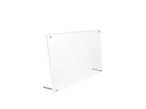 B&NN 8.5" * 11'' Acrylic Picture Frame Floating Look，3MM + 3MM Thickness Clear Photo Frame，Desktop Frame less Display, Self Standing (8.5" * 11'') - size: 8.5" x 11"