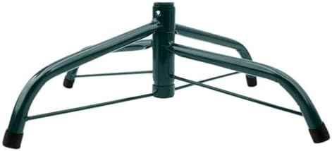 Green Christmas Tree Folding Stand Iron Metal Bracket for Xmas Trees Rubber Pad with Thumb Screw (40cm Green)
