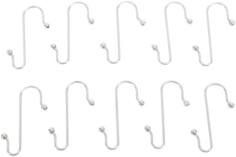KIMISS 100pcs Less Steel S Shape Hooks Multipurpose Hanging Hooks for Christmas Tree Ornaments, Decorations, and More