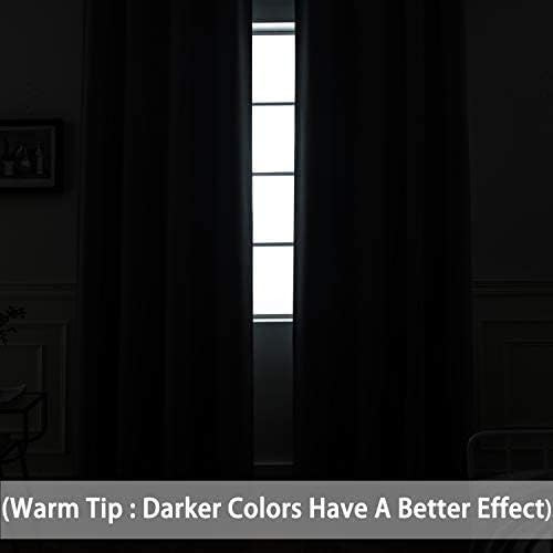 Yakamok Ombre Pink and Purple Curtains for Bedroom, Gradient Room Darkening Curtains, Grommet Thermal Insulated Light Blocking Window Drapes/Curtain for Living Room,52 x 72 Inch,2 Panels