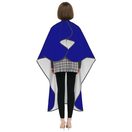 Custom Barber Cape Unisex Salon Hair Cutting Capes Add Your Image Logo Haircut Kit Personalized Stylist Tool - color: Dark Blue