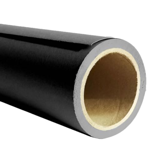 Seamless Photo Photography Backdrop Paper, Photo Background Paper Roll (Ultra Black, 107”x19.5') - color: Black, size: 107”x19.5'
