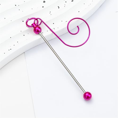 5 Pieces Colorful Metal Hanging Hooks for Christmas Ornament and Craft Projects Beadable Hangers Jewelry Accessories Metal Ornament Hanger
