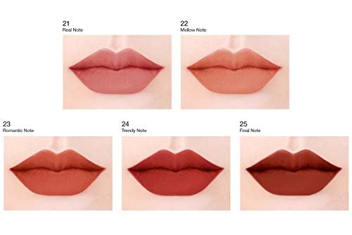 BBIA Last Velvet Lip Tint - Soft & Creamy Matte Finish Lip Stain, Blur Effect with Velvety Texture, Long-Lasting, High Pigment, Lightweight, Non-Drying, Korean Lip Makeup (21 REAL NOTE)