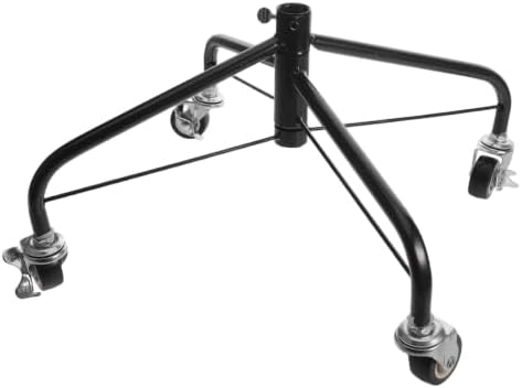 OUNONA Artificial Christmas Tree Stand, Folding Metal Base, Green