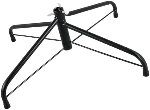 Black Iron Christmas Tree Stand with Four-leg Support for Indoor Use