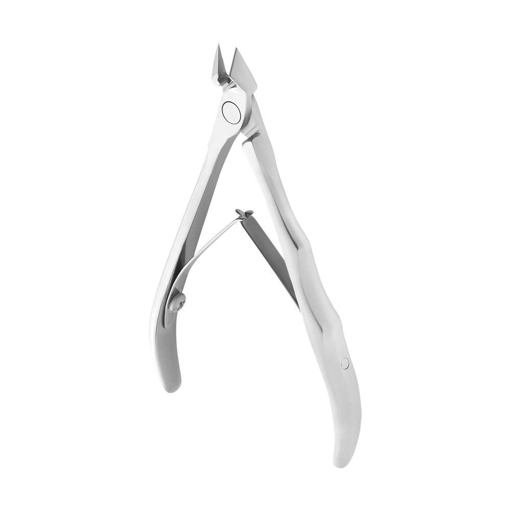 Staleks Expert 20 Cuticle Nippers 8 mm – Inclined Blades with Protrusion – Compact Straight Handles for Small Hands