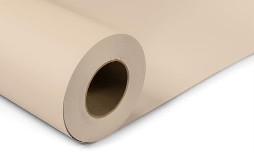 Denny Manufacturing - Seamless Paper Backdrop for Photography, Buff Seamless Paper Roll (53 in x 36 ft) Includes Free Roll Black Gaffer Tape (2 in x 13 ft) - color: Buff, size: 53 in x 36 ft