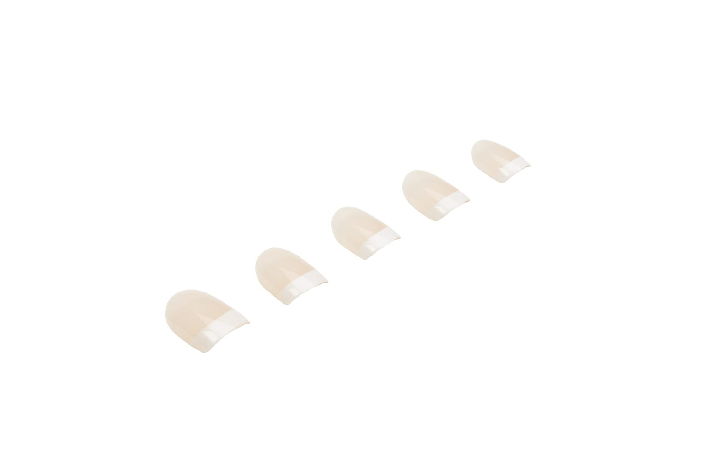 Ardell Nail Addict Press On Nails Artificial Nail Kit - Classic French Tips, Reusable Acrylic Fake Nails, 24 Nails (Pack of 2)