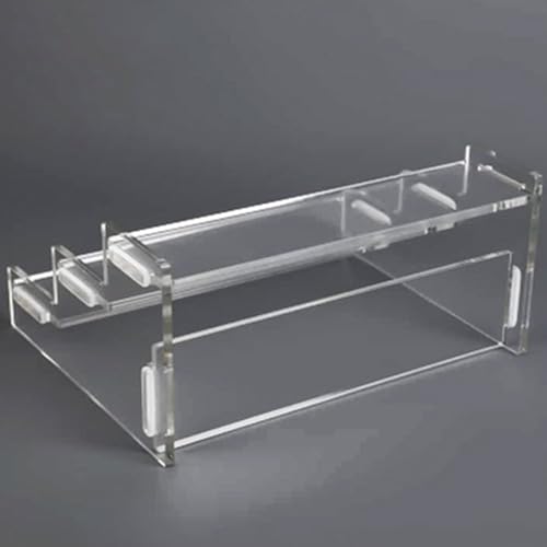 PRETYZOOM Acrylic Figure Display Stand 3-Tier Riser Organizer 9.05X5.90X3.74 Inch Multi-Layer Shelf for Collectibles Figurines Dolls and Perfume Storage