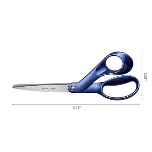 Fiskars Explore Scissors, Design Collection, Blue Expanse, 8 Inches