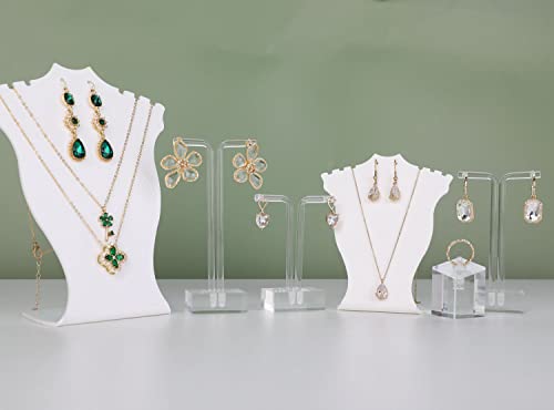 3pcs acrylic T bar earring display stand for show, retail hanging earring holder for online business, transparent jewelry Photography Props【Acrylic Earring T Stand-3pcs 】 - style: T bar
