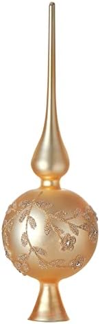 Glass Spherical Christmas Tree Topper 12"
