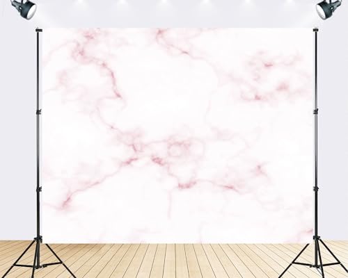Trykid 20x10ft Pink White Marble Backdrop Veined Texture Soft Pastel Tones Elegant Surface Photography Background Modern Interior Tapestry Party Decoration Photo Booth Prop Fabric - size: 20x10ft