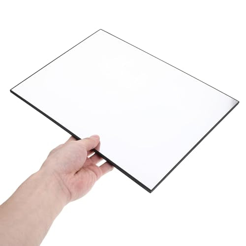 Healeved 2pcs Photography Reflector Boards Foldable Light Reflector Cardboard for Camera Accessories Studio Photo Shoot Lighting Control with Black and White Surfaces, Suitable for Product