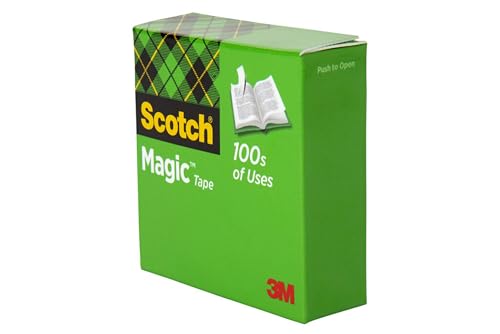 Scotch Magic Tape with Scotch Desktop Dispenser,6 Rolls of 3/4" x 1000" Each Plus 1 Desktop Tape Dispenser,Great for Repair,Wrapping and Office Applications,(Pack of 12) - size: 6 Rolls (Pack of 12)