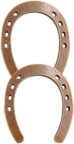 MAGICLULU 4pcs Vintage Horseshoe Hanging Pendant Decoration for Home and Garden Rustic Wedding Favors Crafts for Bathroom Kitchen Office and Living Room Decor