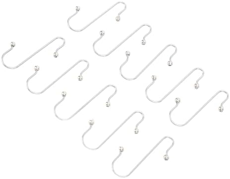 Stainless Steel S Hooks 100pcs | Multipurpose Hangers for Christmas Tree Ornaments/Home Decor/Small Gifts | Secure S - Shape Design