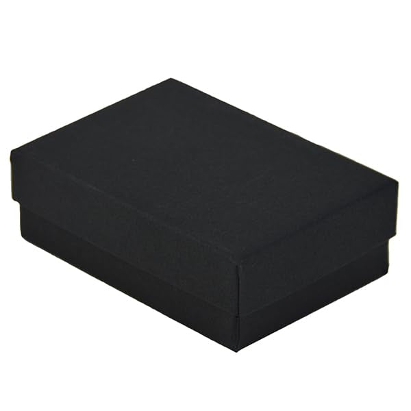 JPB Matte Black Cotton Filled Jewelry Box #32 (Case of 100) 3.125 inches x 2.125 inches…