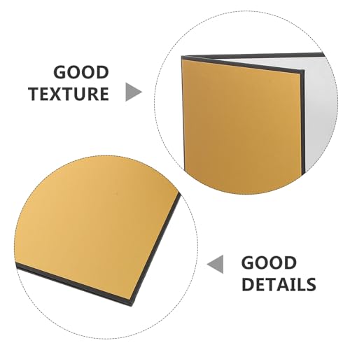 A4 Gold Photography Reflector Board Portable Light Control Panel for Studio and Outdoor Photo Shooting, Foldable Reflective Card for Professional Camera Accessories