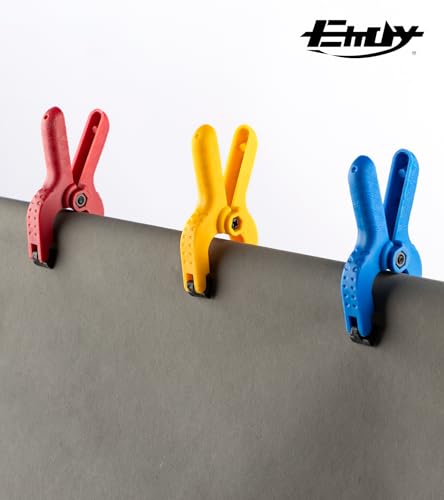 24 Pack Plastic Spring Clamps, 2.5 Inch Heavy Duty Spring Clips for Crafts & Professional Backdrop Clips & Woodworking