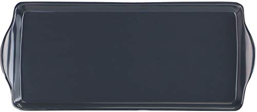 Reston Lloyd Calypso Basics Tidbit Tray, Grey (Pack of 2) - color: Charcoal, size: 14.7" x 6.5" x 0.8" (Pack of 2)