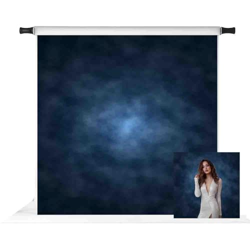 Kate 8x8ft Dark Blue Abstract Photography Backdrop Blue Abstract Textures Background Old Master Photo Backdrops - color: Dark Blue, size: 8x8ft
