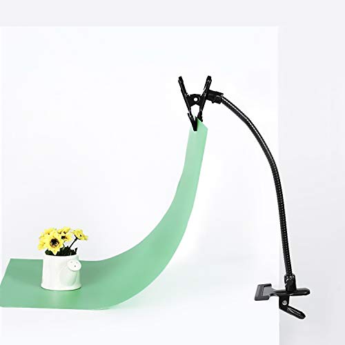 Photo Studio Light Stand Background Holder U+C-Type Heavy Duty Clamp Clip with Flexible Long Arms Gooseneck,Reflector Camera Mounting Devices Accessories