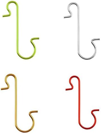 100pcs Christmas Tree Ornament Hooks Metal S-Shaped Hanging Hook Holder Christmas Ball Pendant New Year Party Decoration Christmas Tree Hooks
