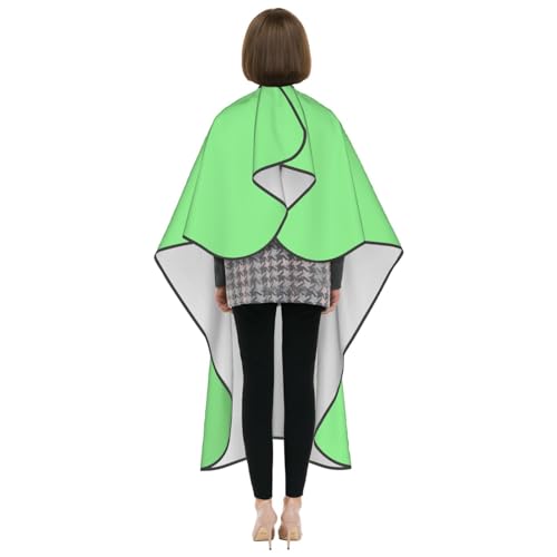 Custom Barber Cape Unisex Salon Hair Cutting Capes Add Your Image Logo Haircut Kit Personalized Stylist Tool - color: Light Green