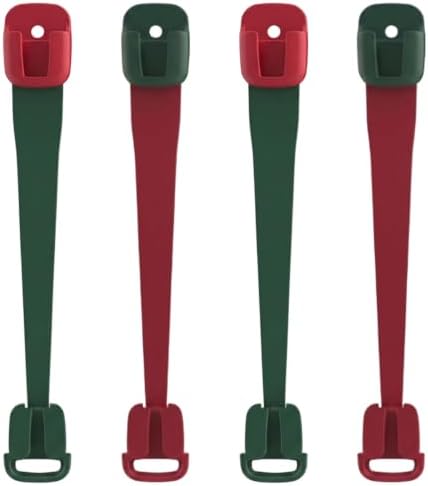 ERINGOGO Christmas Hanger Hanging Hooks Ornament Plastic Wreath 4pcs