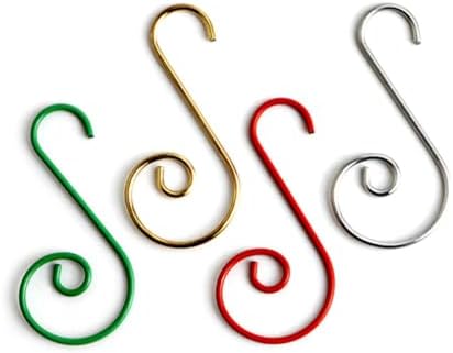 100pcs Metal Hanging Hooks Christmas Tree Accessories Hangers for Decoration for Cafe Bar Home Use Versatile Storage for Ornaments and Items